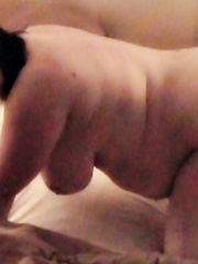 Chubby wife Debbie in doggy style