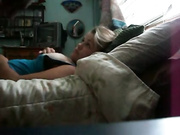 Homemade clip with busty GF throat fucked