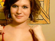 Pretty pregnant girlfriend giving POV blowjob