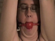 Bondage wife enjoys pussy torture