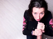 Blowjob Session With A Busty Babe