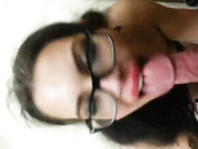 Girlfriend gives blowjob at a concert